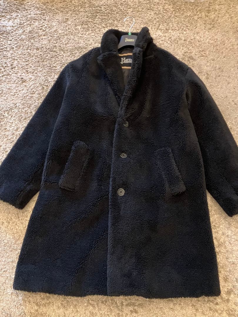 【期間限定出品】HERNO ヘルノ　ECO FUR COAT エコファー　コート