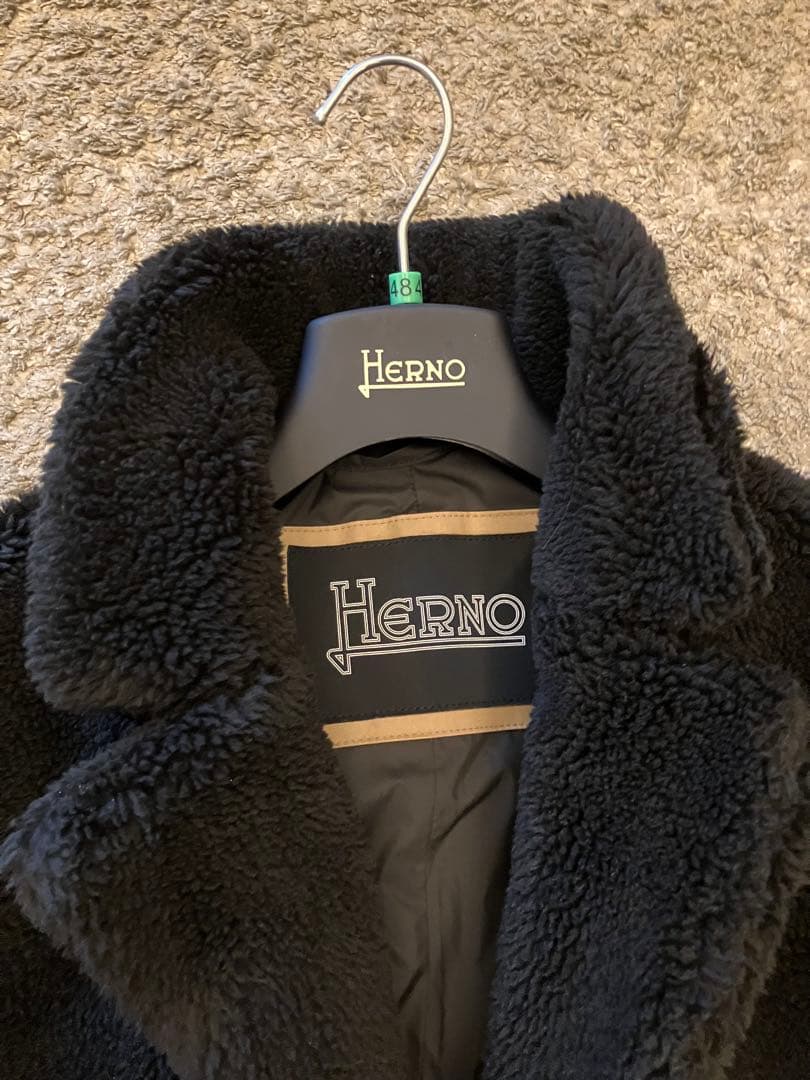 【期間限定出品】HERNO ヘルノ　ECO FUR COAT エコファー　コート