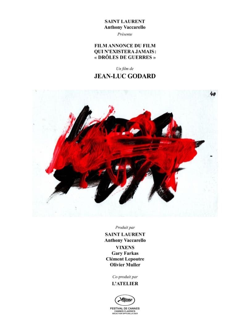 ジャン＝リュック・ゴダール／遺言 奇妙な戦争（ポスター）フランス版オリジナル