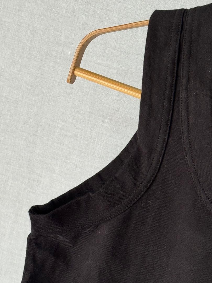 [新品] ジュンヤワタナベ コムデギャルソン 無地　タンクトップ　黒　リプ