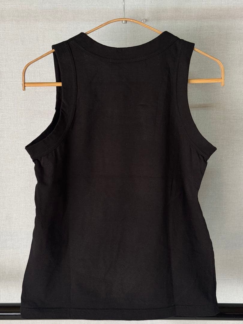 [新品] ジュンヤワタナベ コムデギャルソン 無地　タンクトップ　黒　リプ