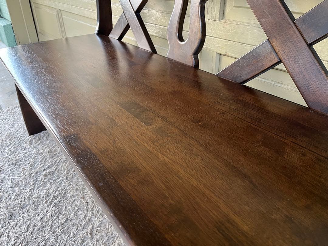 カリモク RUSTIC ベンチ 120㎝ アンティーク ルスティック802029