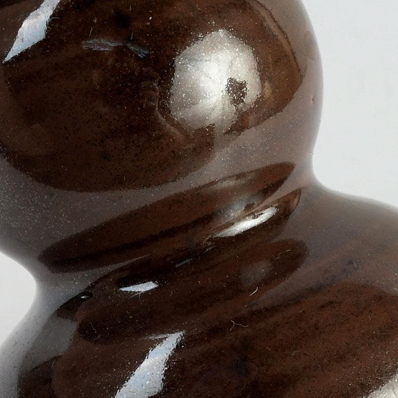 茶道具　平安　万代喜山作　瓢形茶入　仕覆付　共箱　V　9361