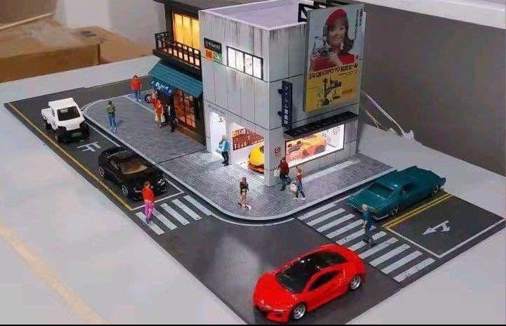 ■1/64【日本の居酒屋➕フォトショップガレージ】新品セット販売/LED照明付