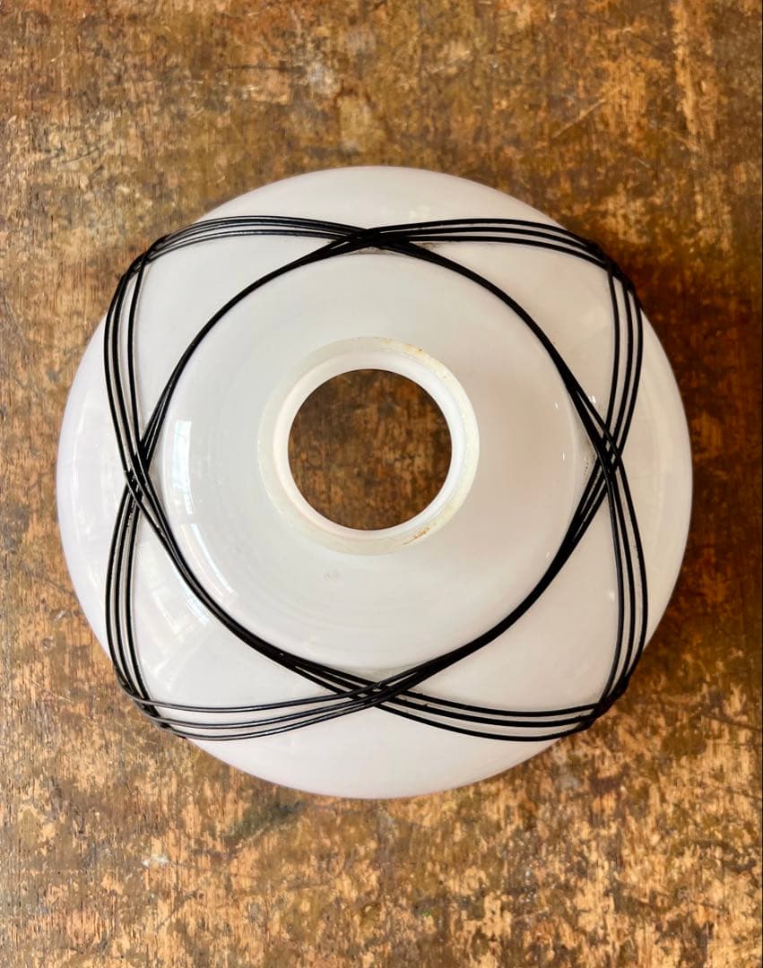 レトロ　電笠　鶴　和ガラス　ランプシェード　灯り　照明　古民家　古道具　カフェ