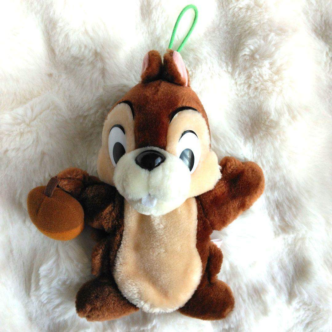 レトロ　ディズニーストア　チップとデール　ぬいぐるみ　パペッティー