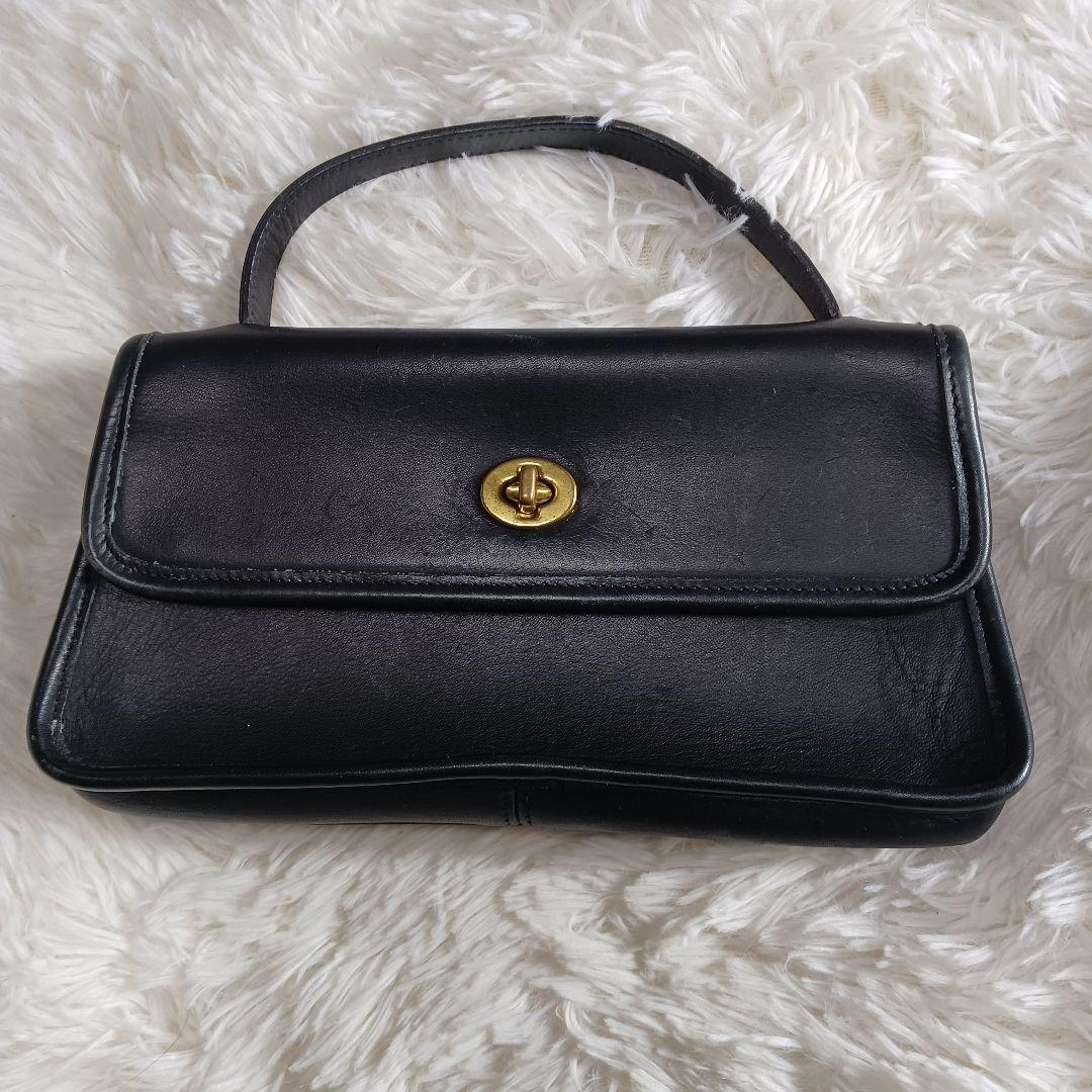 オールドコーチ　ハンドバック　ブラック　9044 ターンロック