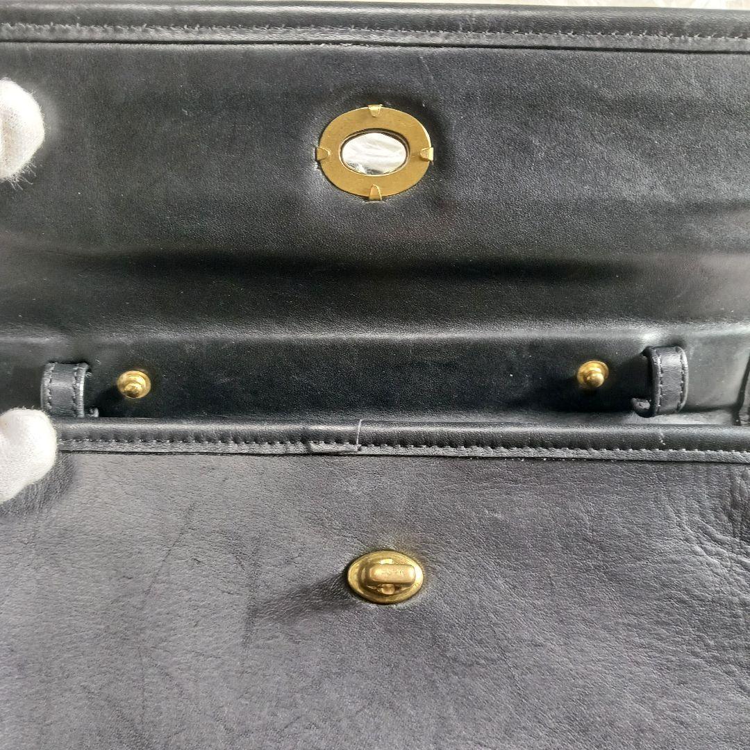 オールドコーチ　ハンドバック　ブラック　9044 ターンロック