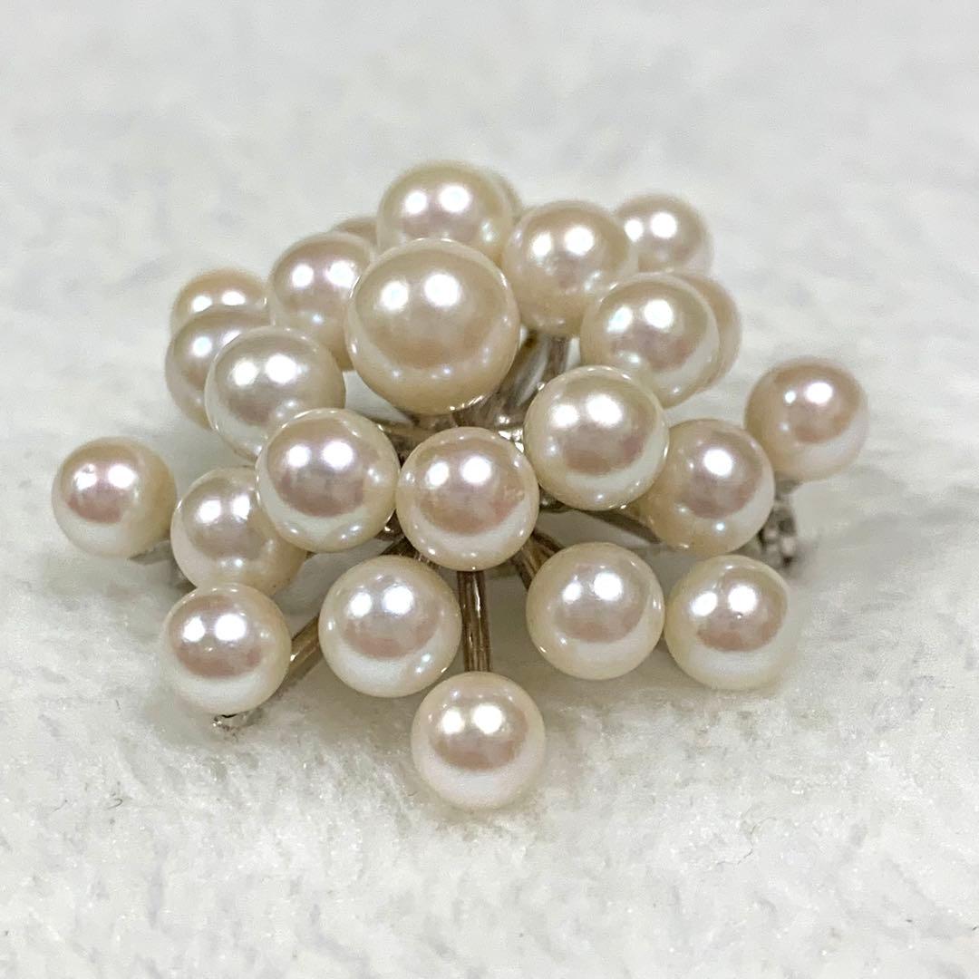 極上の逸品 アコヤ真珠 2WAY ピンブローチ ネックレストップ 25珠