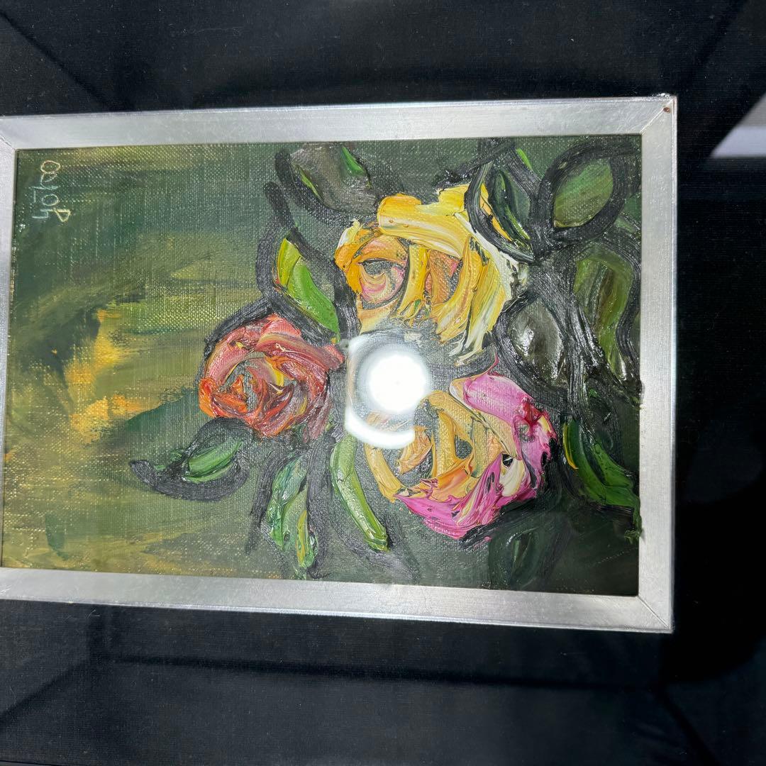 絵画作家 湯浅洋子さんの油彩画【薔薇】ばら