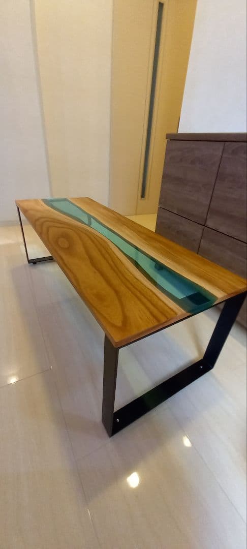 リバーテーブル　レジンテーブル　ローテーブル　センターテーブル　コーヒーテーブル