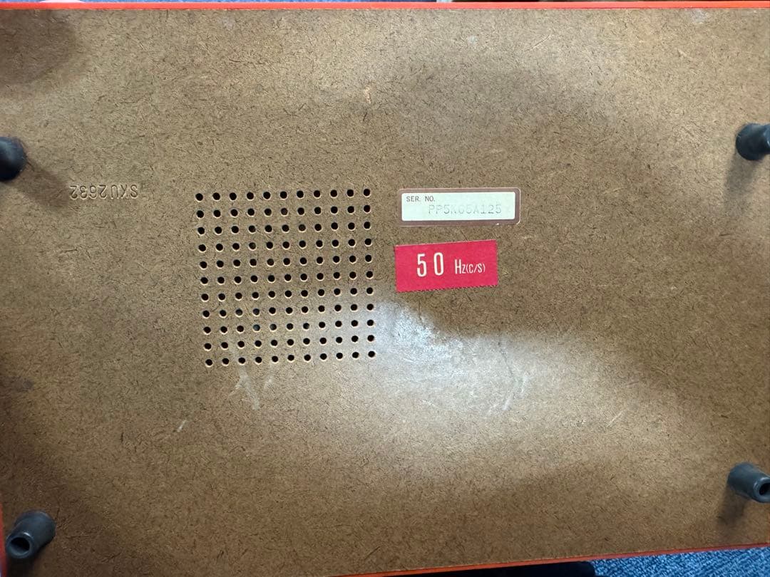 昭和レトロ　ナショナル　レコードプレーヤー　SF–448 レッド　ステレオ