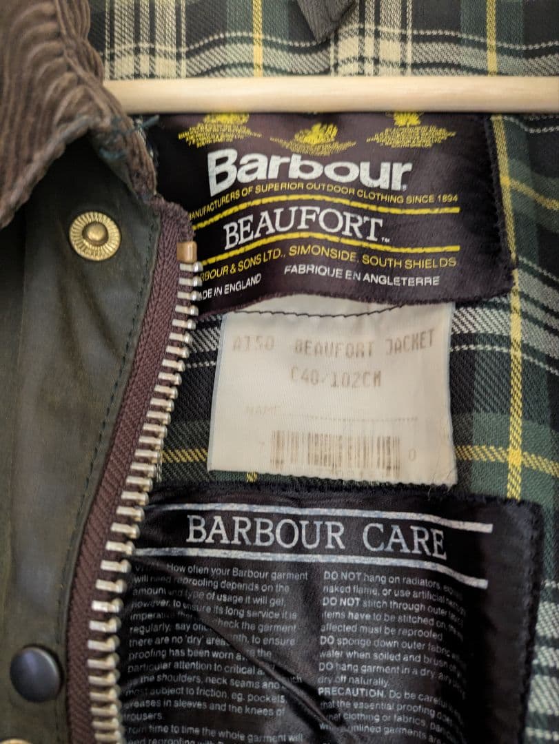 【Barbour】94年ビューフォート、サイズ40