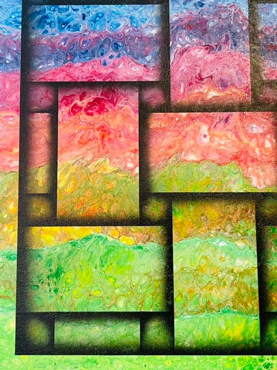 フルイドアート　アートパネル　(サイズ33cm×33cm)