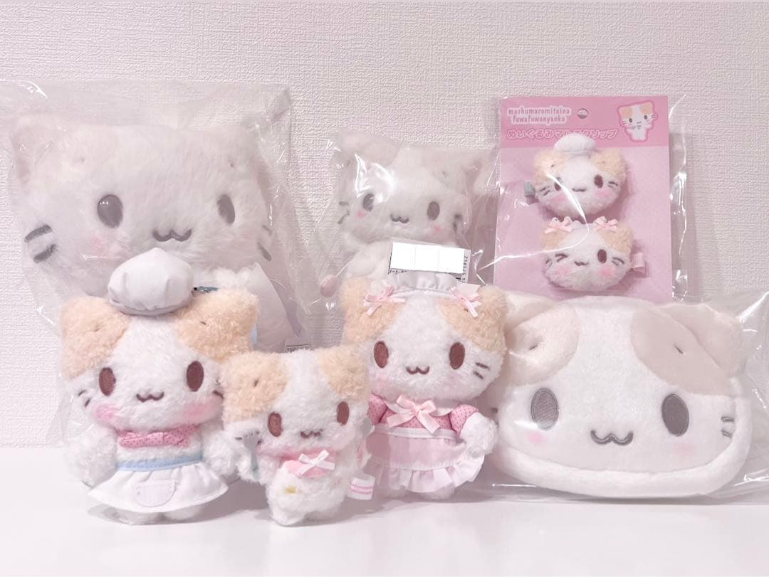 ♡新品♡マシュマロみたいなふわふわにゃんこ 7点 しろふわ雲 メイド コック