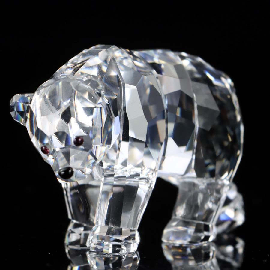 Y2435-9 スワロフスキー クリスタル マザーベア オブジェ