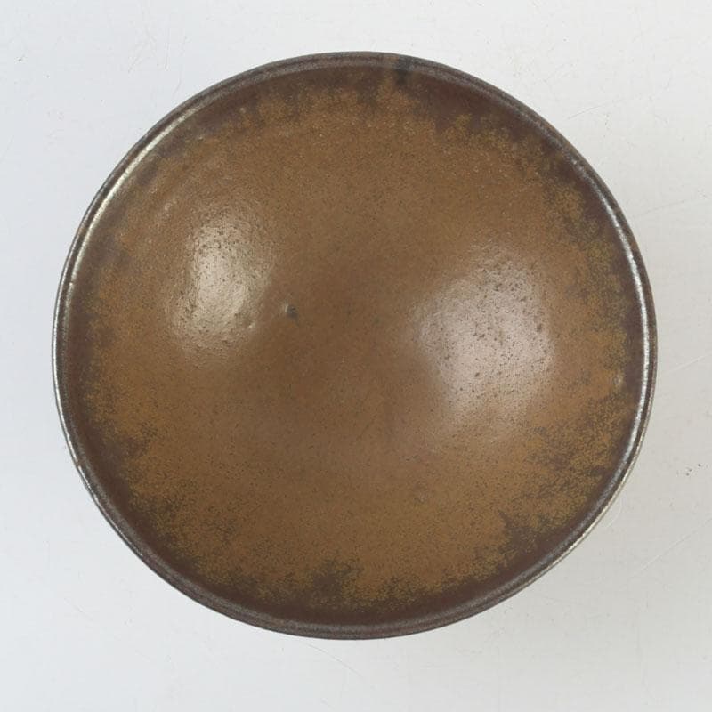 中国　南宋　建窯　兎毫盞　禾目天目茶碗　時代箱付　V　9542