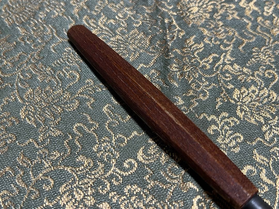 炉用灰匙 銀製 木製の柄