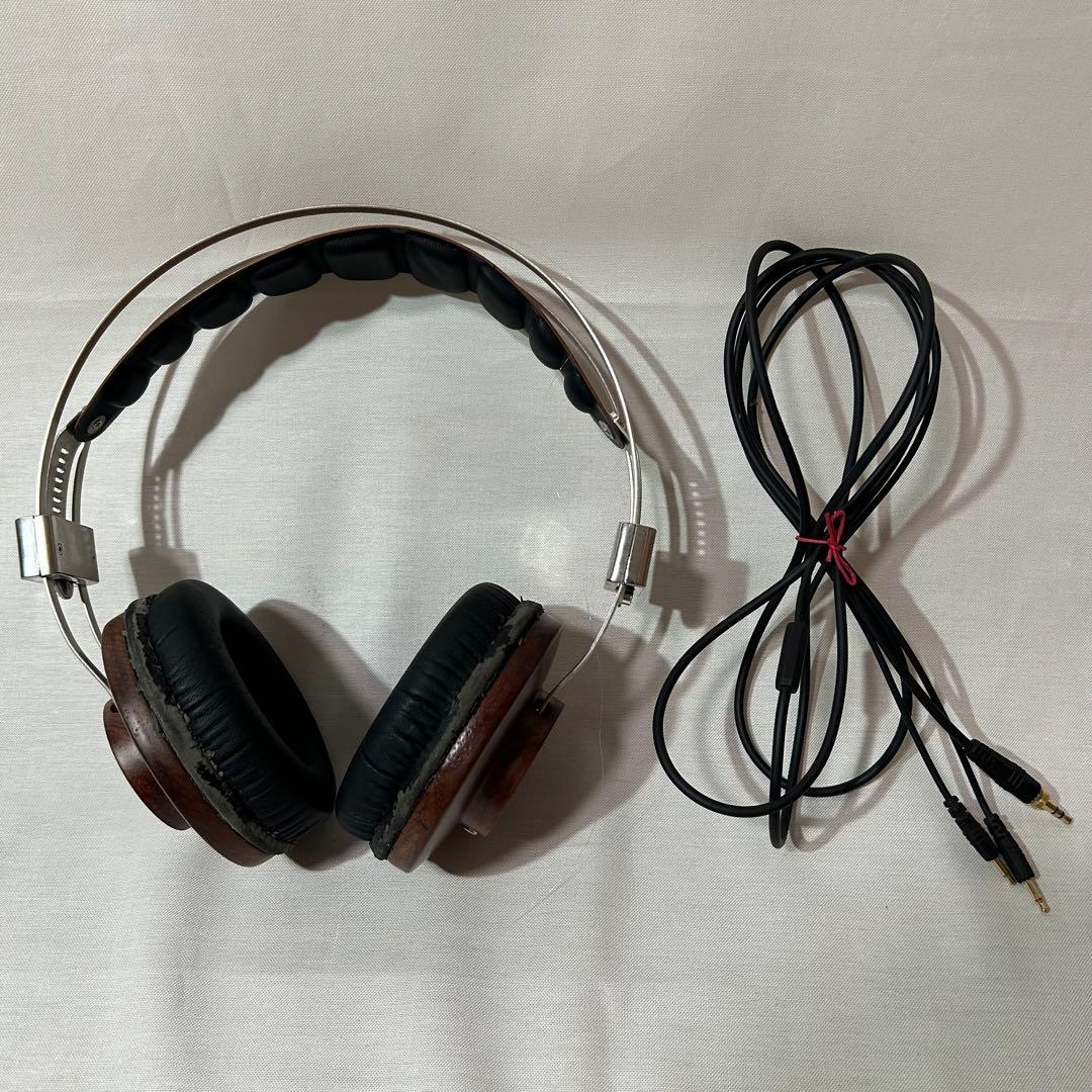 木目調　ヘッドフォン　ヘッドホン　ウッド