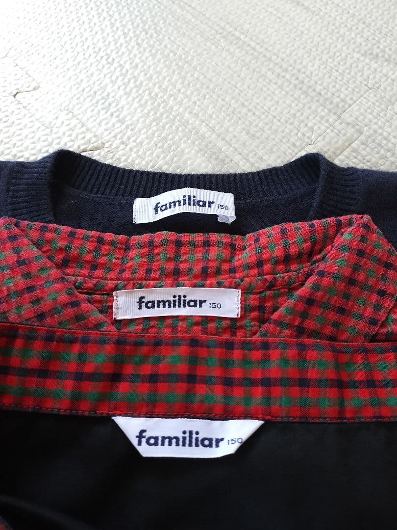 ファミリア　150 　カーディガン　　スカート