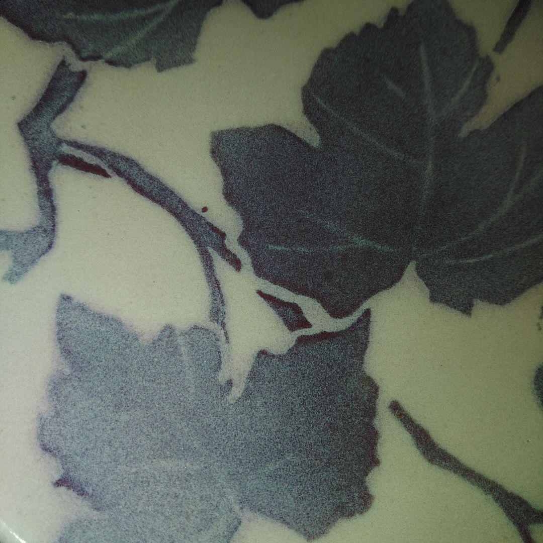 新潟県　高井進　葡萄文皿　共箱付き　作家物