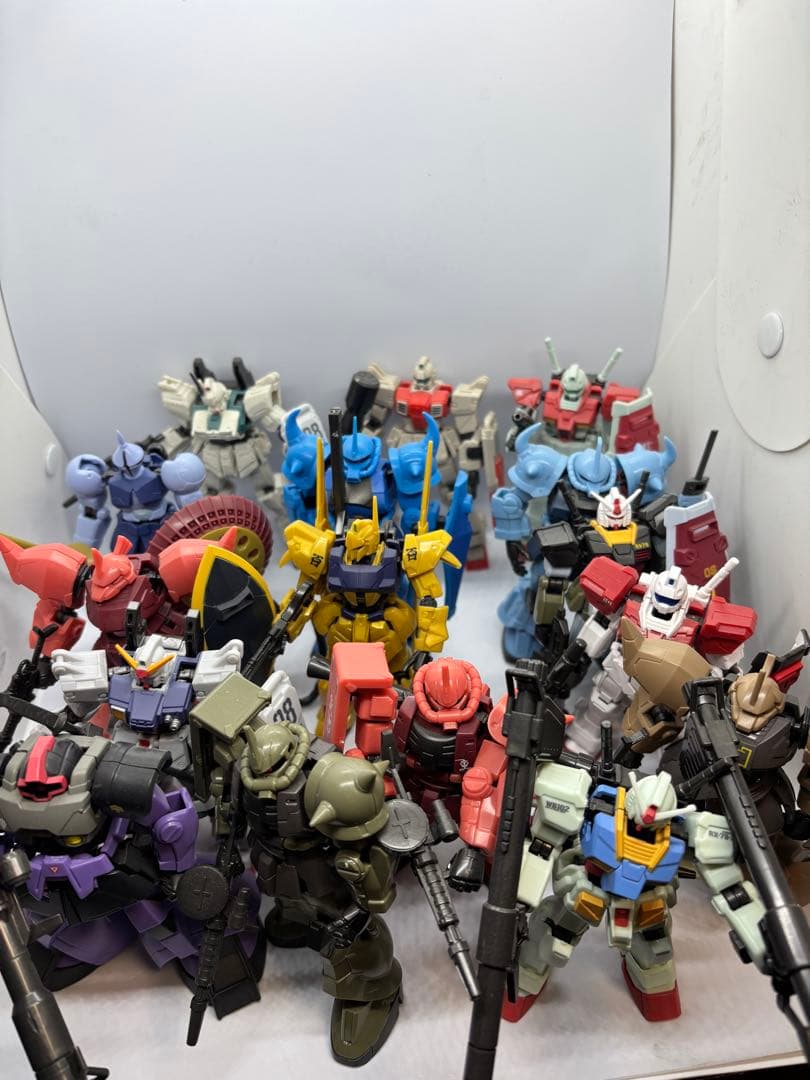 バンダイ　食玩Gフレームシリーズモビルスーツ色々セット中古品。16機＋おまけ