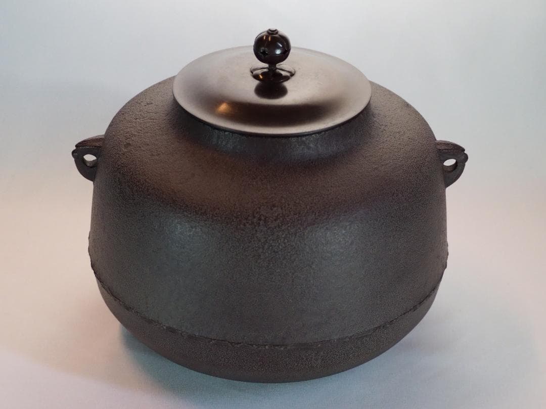 【人間国宝】高橋敬典造『阿弥陀堂釡』（共箱）