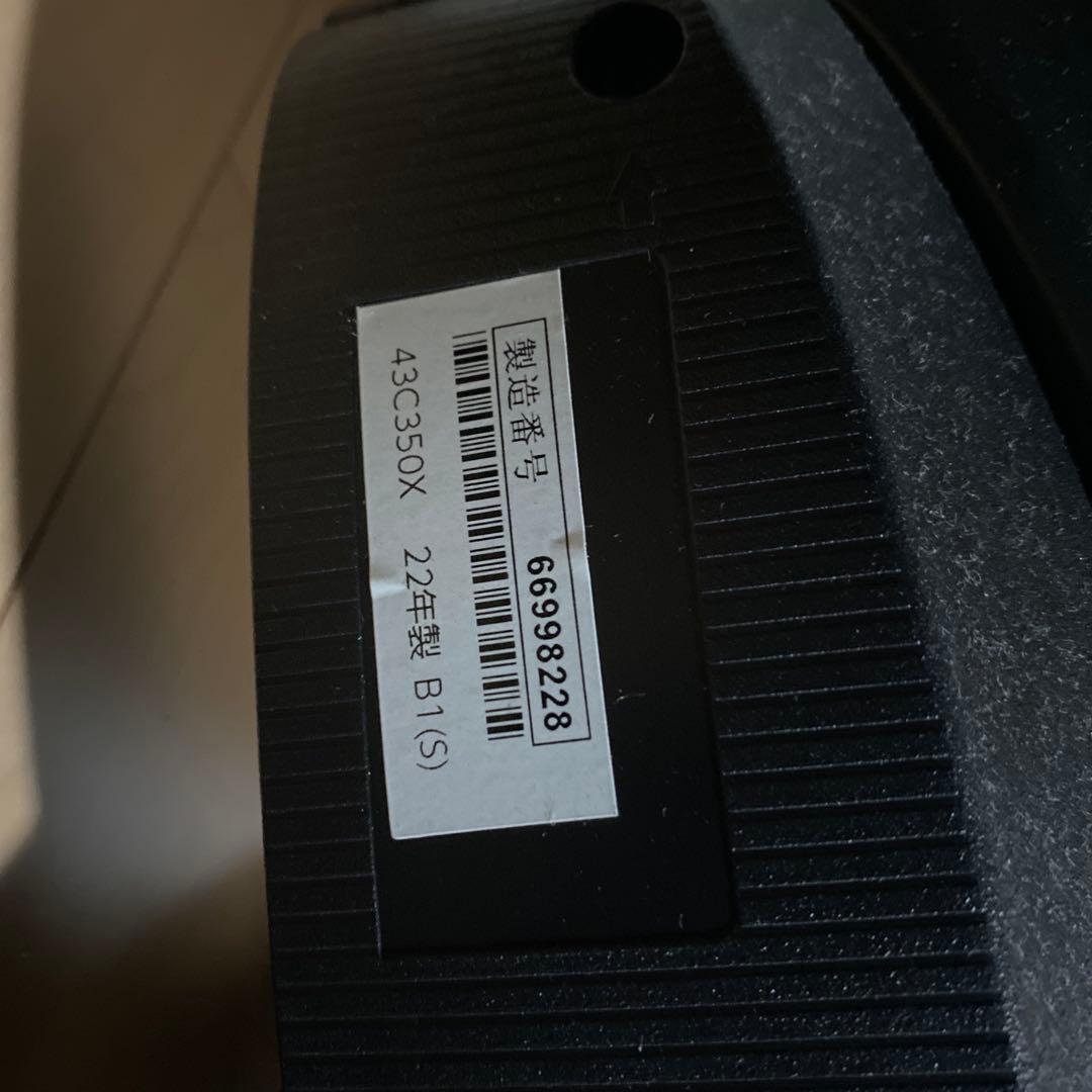 液晶テレビTOSHIBA REGZA 2022年製 43インチ 送料込み