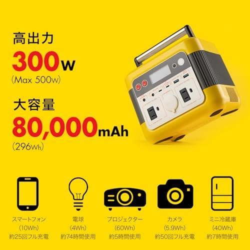 Shell ポータブル パワーステーション 296Wh (80,000mAh)p