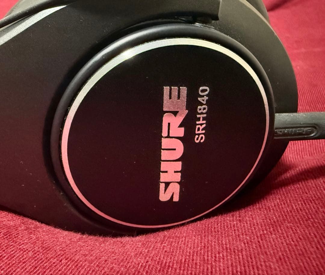 SHURE SRH840 モニターヘッドホン 箱あり 有線