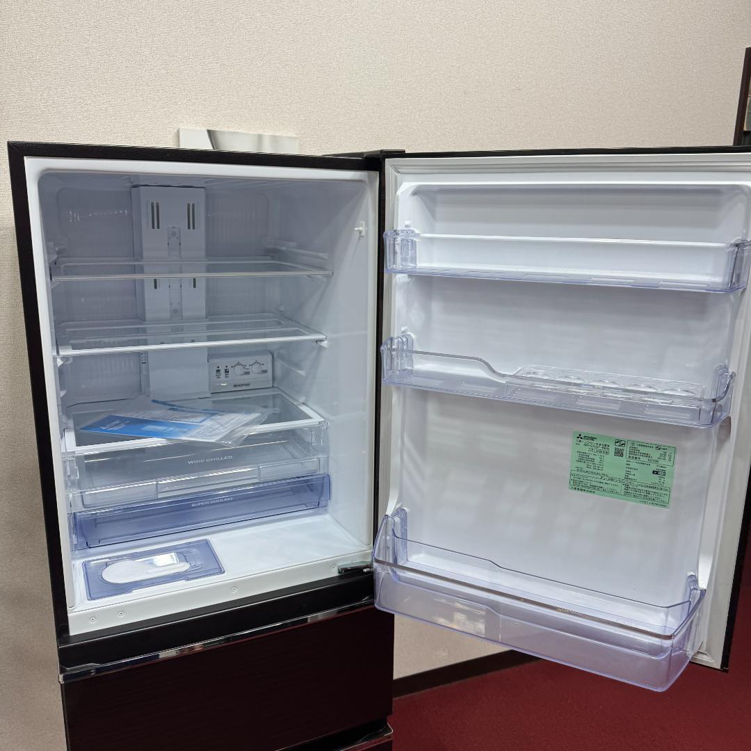 東京23区送料無料　美品三菱3ドア冷蔵庫2020年製330L　洗浄/除菌済み