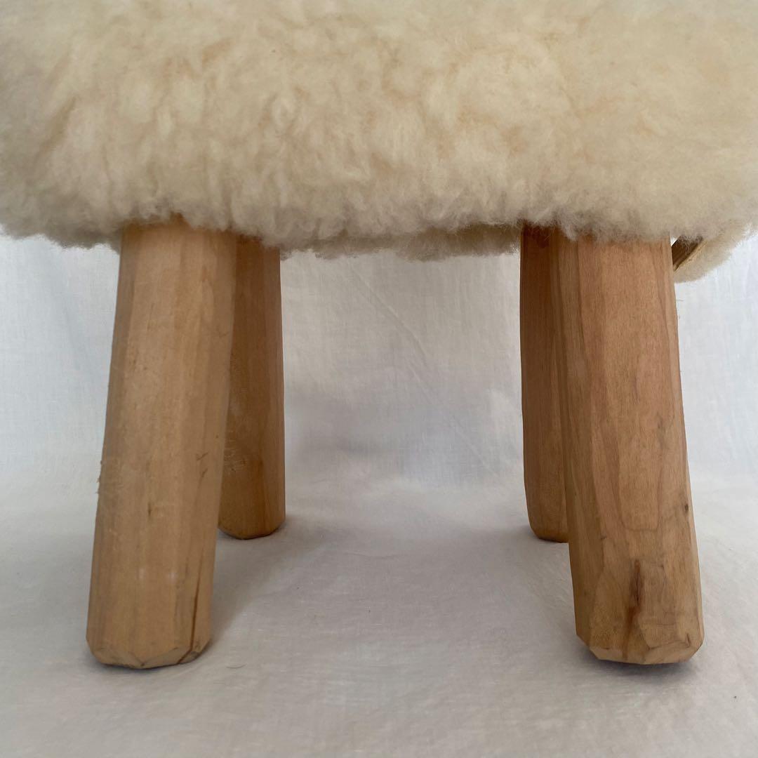 羊のスツール 子羊 オブジェ 置物