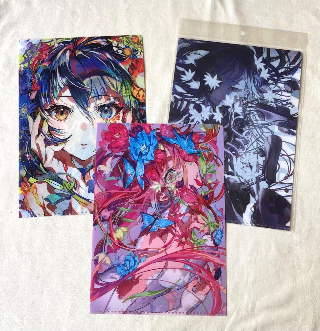 mika pikazo ミカピカゾ　クリアファイル2種　ポストカード10点セット