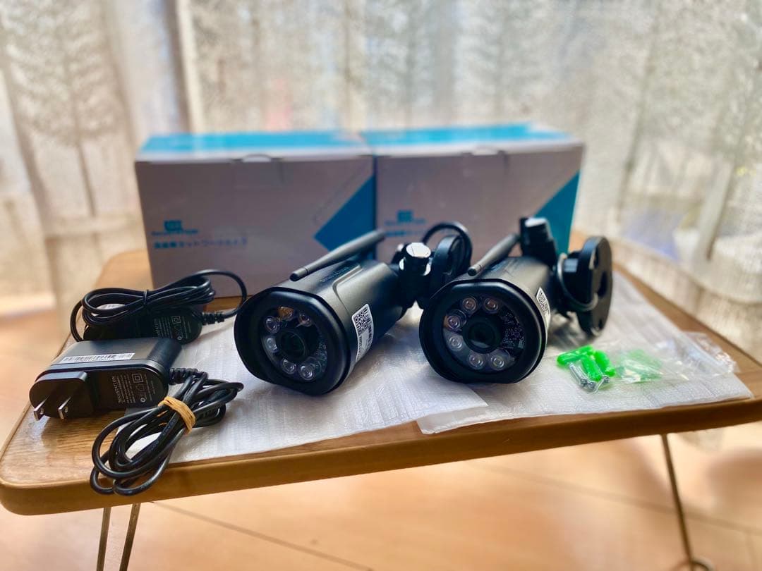 【即日発送✨️】SecuSTATION 高性能防犯カメラ2台セット