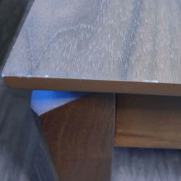 ローテーブル伸縮ダイニングテーブル 天然木 高さ37 幅120-180(その2)