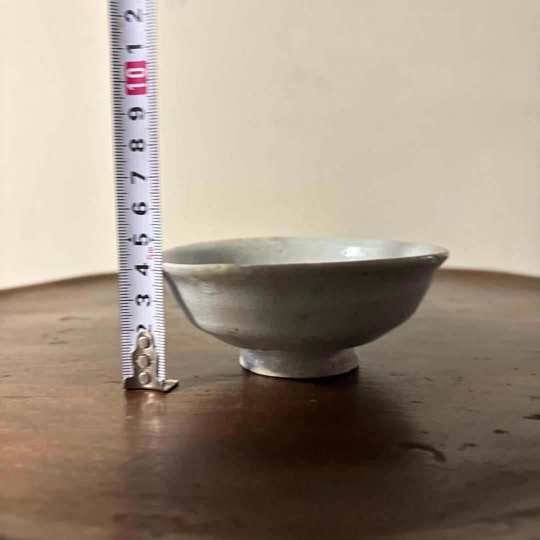 李朝盃　小鉢　白磁　堅手　小服茶碗　韓国アンティーク　古道具　古民芸　古陶磁