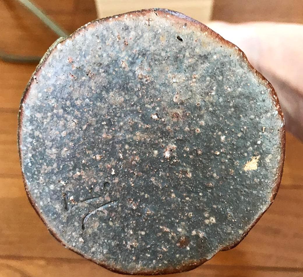 工芸会正会員　奥本丸味 備前花入 M53