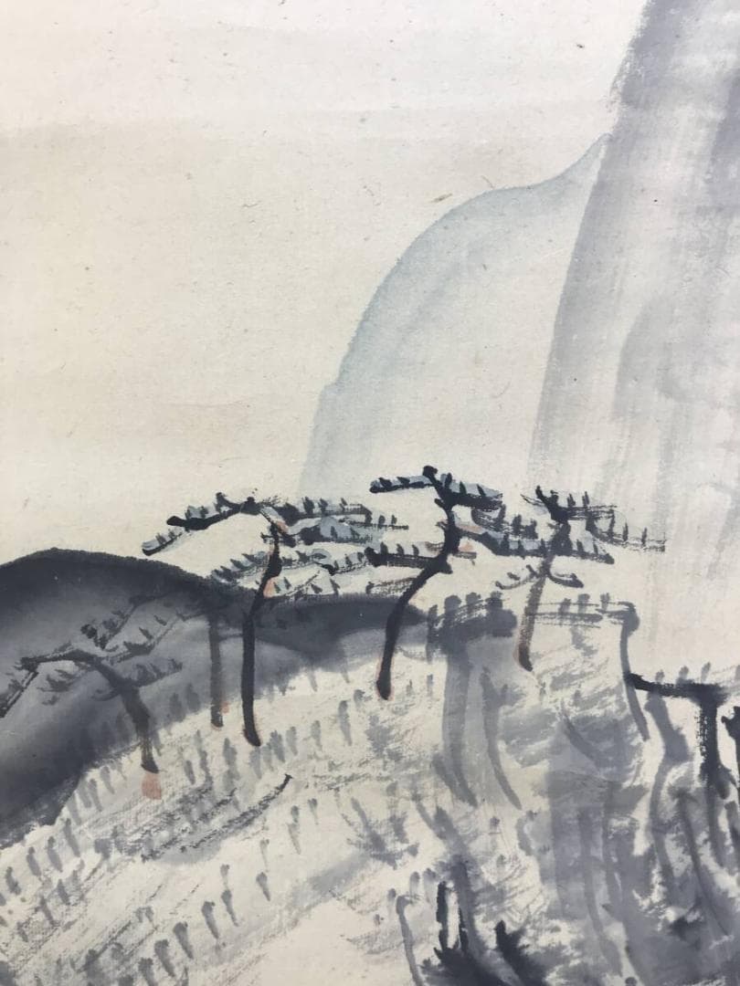 真作/僧月僊/山水人物図/山水図/掛軸☆宝船☆AH-591