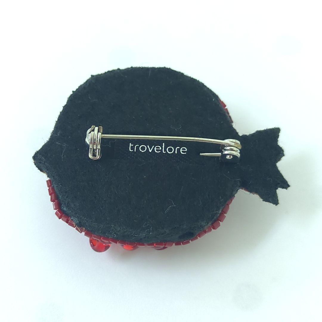 trovelore トロベローレ ブローチ ザクロ ビーズ レッド