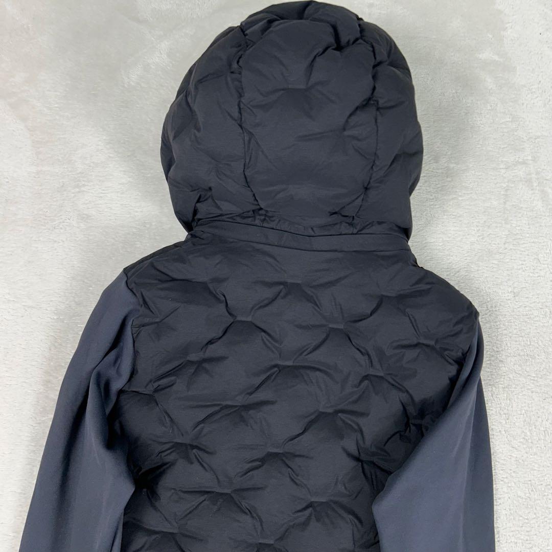 美品♡ジュンアンドロペ ナイロンストレッチダウンブルゾン ダウンジャケット 黒M