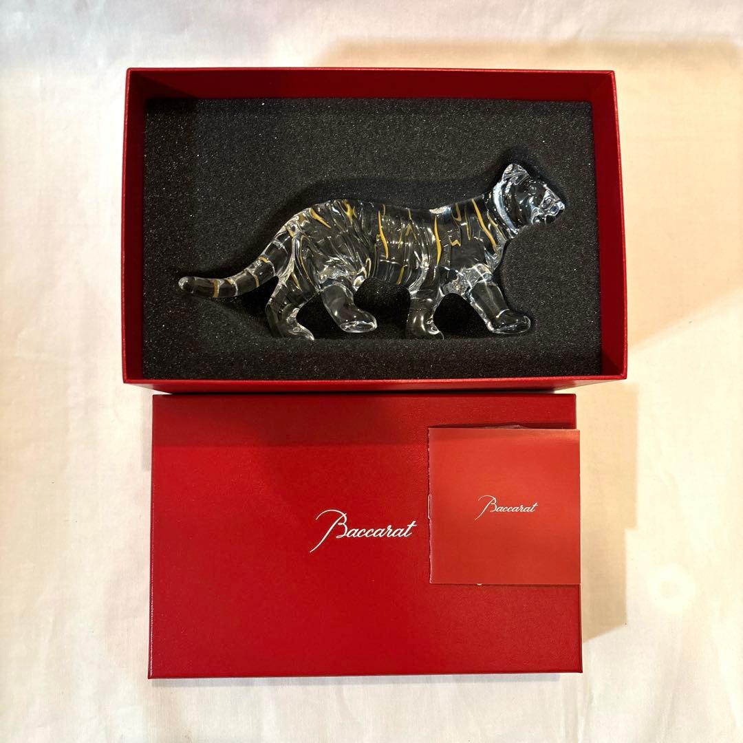 美品　バカラ クリスタル 干支 寅 トラ タイガー とら 寅 クリア