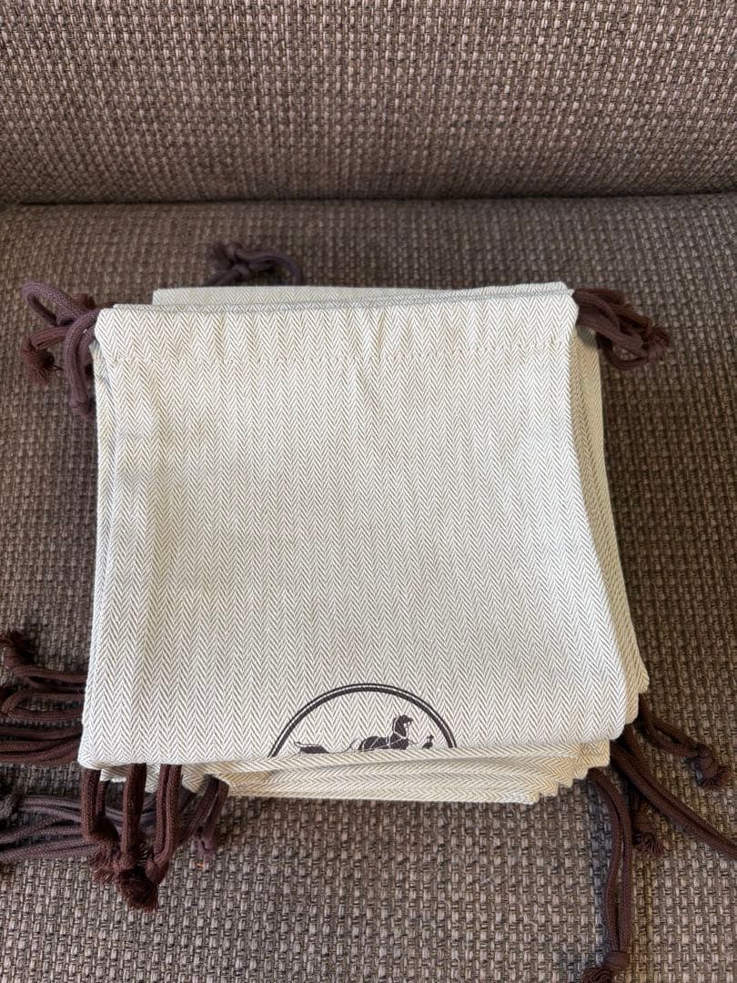 正規品 美品エルメス保存袋巾着袋　靴袋 シューズなど入れ8セット（16枚）