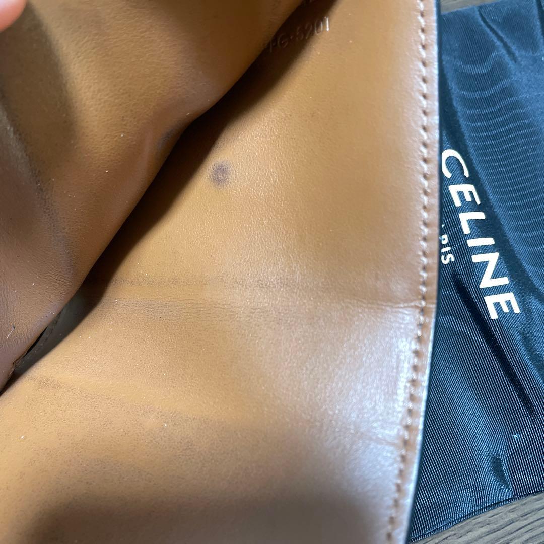 セリーヌ 財布 スモール フラップウォレット トリオンフ　トリオンフキャンバス