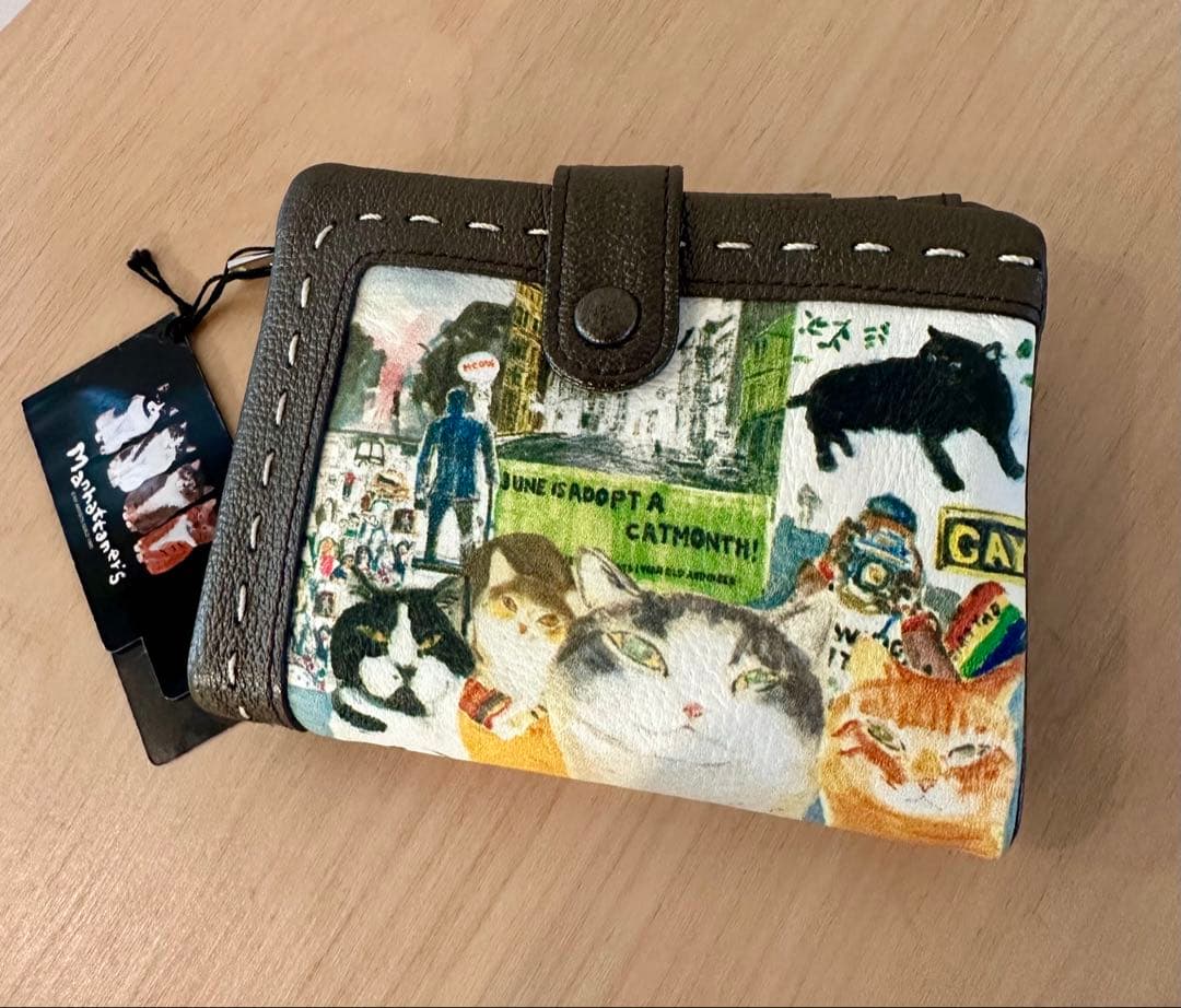 Manhattaner's 猫の二つ折り財布