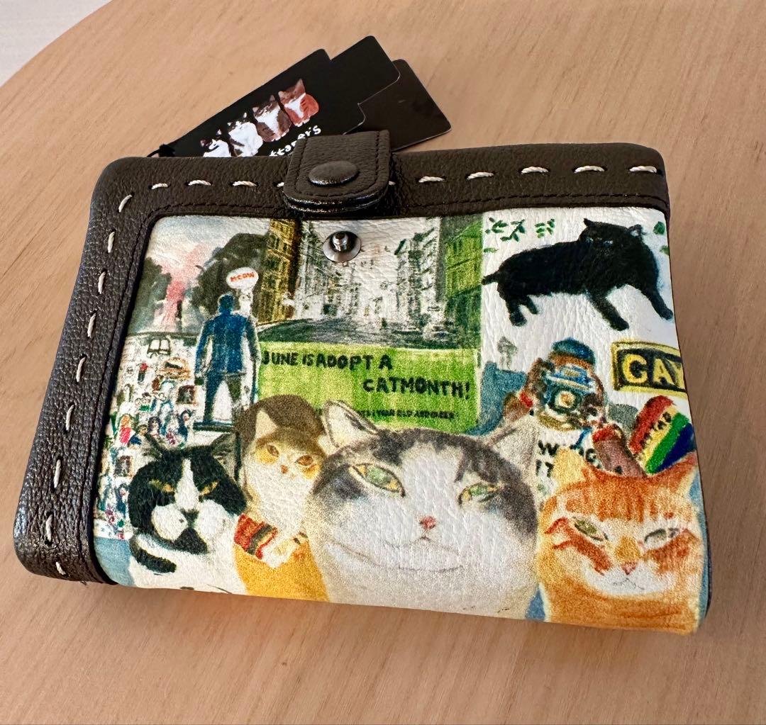 Manhattaner's 猫の二つ折り財布