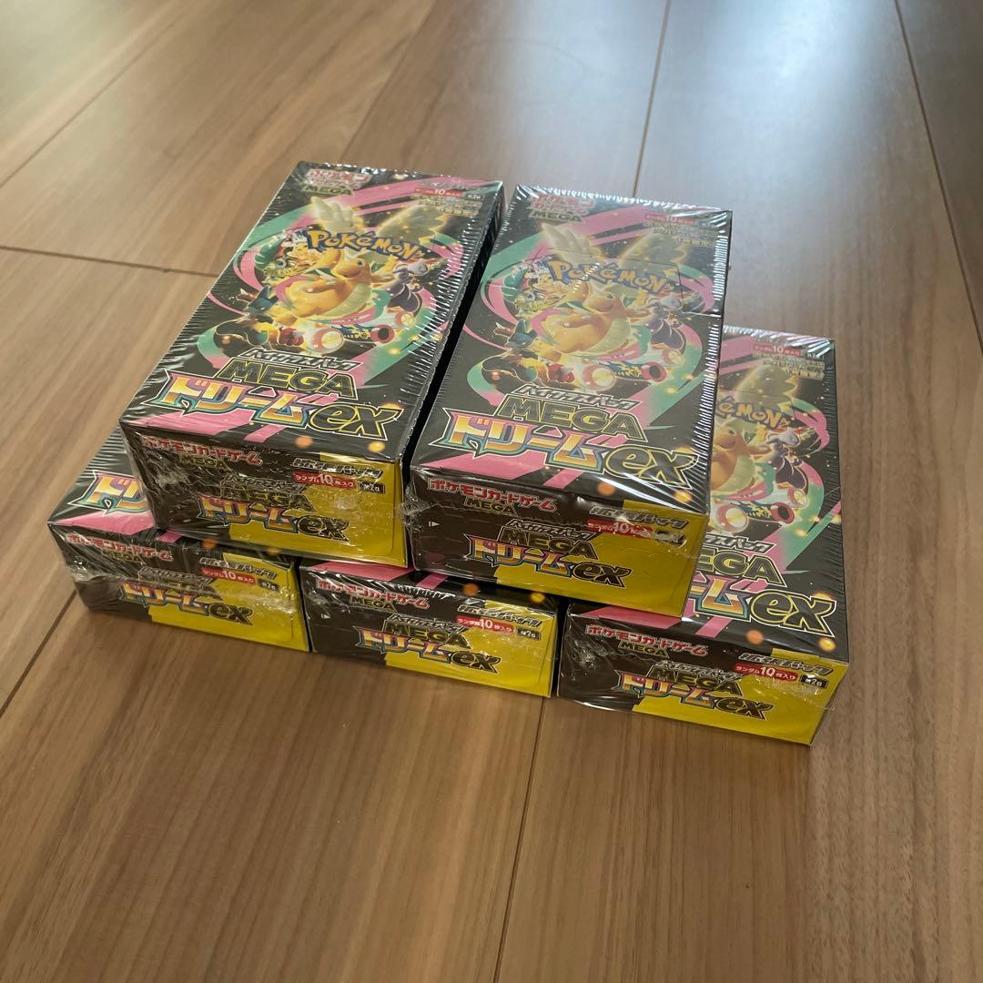 ポケモンカード MEGAドリームex シュリンク付き 5BOX