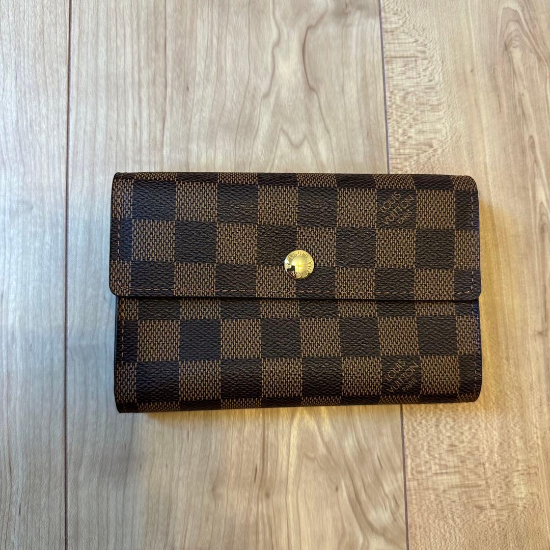 【超美品】LOUIS VUITTONルイヴィトン アレクサンドラ ダミエ　財布