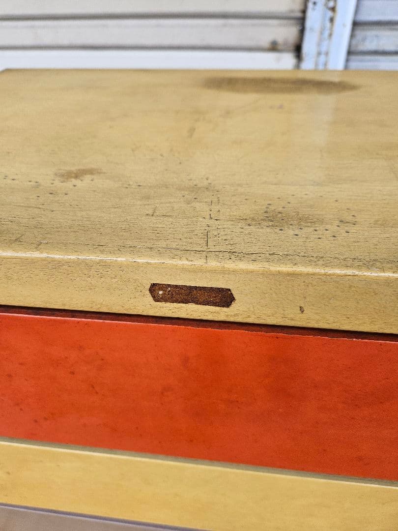 ジャパンヴィンテージ レトロポップな箪笥 古家具 昭和レトロ 1960年代