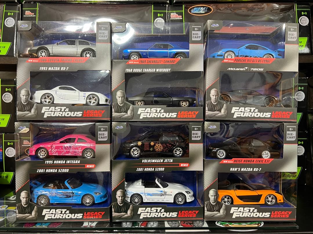 JADA Fast & Furious Legacy Series 12台セット