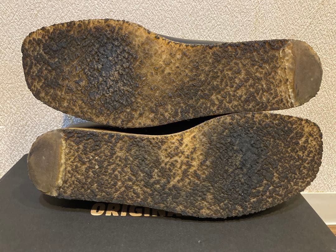 クラークスワラビー　BLACK Smooth Leathe